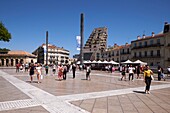 France, Herault, Montpellier, historic center, Comedie Place, the Tourism office and the Triangle gallery\n