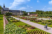 France, Somme, Valley of Authie, Argoules, the Valloires gardens are botanical and landscaped gardens on the grounds of the old Cistercian abbey of Valloires on an area of 8 hectares and labeled remarkable garden\n