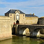 France, Morbihan, Port Louis Citadel modified by Vauban, at Lorient harbour entrance\n