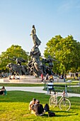 Frankreich, Paris, der neue Place de la Nation, eingeweiht am 07.07.2019