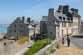 Frankreich, Manche, Cotentin, Granville, die Oberstadt auf einer felsigen Landzunge an der äußersten Ostspitze der Bucht von Mont Saint Michel