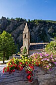 Frankreich, Alpes-Maritimes, Nationalpark Mercantour, Tinée-Tal, Saint-Dalmas-le-Selvage, Pfarrkirche Saint-Dalmas