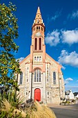 France, Loire-Atlantique, Briere Regional Natural Park, Saint-Lyphard, Saint-Lyphard church\n