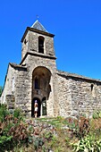 France, Aveyron, Occitanie, Nant, Cantobre, Saint-Etienne romanesque church (XIIth century)\n