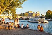 Frankreich, Paris, von der UNESCO zum Weltkulturerbe erklärtes Gebiet, die Quais und die Pont Neuf