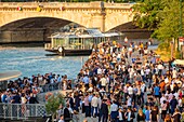 France, Paris, area listed as World Heritage by UNESCO, the Rives de Seine Park at the Pont des Invalides\n