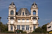 France, Charente Maritime, Saintonge, Cote de Beaute, Royan, Boulevard Frederic Garnier Villas along the Grande Conche beach, Les Campaniles Villa\n