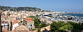 France, Alpes-Maritimes , Cannes, Suquet district and harbour\n