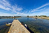 France, Morbihan, Belz, Etel river, Saint Cado island\n
