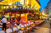 France, Paris, Saint Michel district, the Saint Severin cafe\n