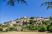 France, Drôme, regional natural park of Baronnies provençales, Montbrun-les-Bains, labeled the Most Beautiful Villages of France\n