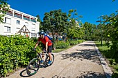 Frankreich, Hauts-de-Seine, Sceaux, Departementsweg der Vallons-de-la-Bievre, genannt Coulée Verte im Süden von Paris