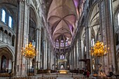 Frankreich, Cher, Bourges, Kathedrale St. Etienne, von der UNESCO zum Weltkulturerbe erklärt