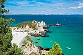 Frankreich, Finistere, Regionaler Naturpark Armorica, Halbinsel Crozon, Saint Hernot, Bach der Insel Vierge