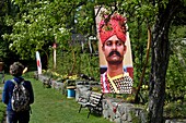 France, Haut Rhin, Husseren Wesserling, Wesserling Park, garden, photo exhibition, India with 1000 faces, 2019\n