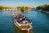 France, Paris, area listed as World Heritage by UNESCO, a fly boat\n