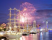 France, Seine-Maritime (76), Rouen, Armada 2019, fireworks\n