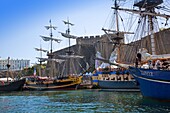 France, Finistère, Brest, L'HERMIONE, Freedom Frigate France Brest International Maritime Festival 2016\n