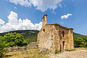 France, Hautes-Alpes, Regional Natural Park of the Baronnies Provencal, Étoile-Saint-Cyrice, the Priory of Saint-Cyrise of the eleventh, twelfth century\n
