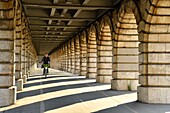 Frankreich, Paris, von der UNESCO zum Weltkulturerbe erklärtes Gebiet, Bercy-Viertel, Pont de Bercy-Brücke über die Seine