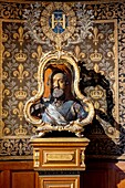 France, Oise, Chantilly, the castle of Chantilly, bust of Henri IV\n