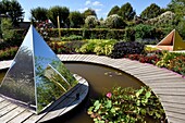 Frankreich, Doubs, Arc et Senans, die Saline Royale, von der UNESCO zum Weltkulturerbe erklärt, Gartenfestival 2019, Blumen