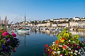 France, Finistere, Audierne, the harbour, along the GR 34 hiking trail or customs trail\n