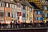 Frankreich, Haut Rhin, Elsässer Weinstraße, Colmar, Viertel La Petite Venise, traditionelle Fachwerkhäuser, quai de la Poissonnerie
