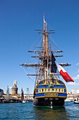 France, Finistère, Brest, L'HERMIONE, Freedom Frigate France Brest International Maritime Festival 2016\n