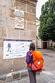 France, Haute-Loire, Le Puy-en-Velay, starting-point of Via Podiensis, one of the French pilgrim routes to Santiago de Compostela\n