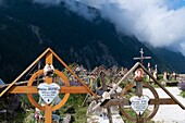 France, Hautes Alpes, cemetary of La Grave\n