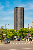 France, Paris, Boulevard du Montparnasse and the Montparnasse Tower\n