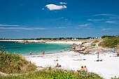 Frankreich, Finistere, Tregunc, Strand von Trevignon