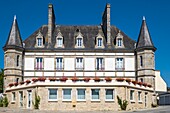 France, Morbihan, Guemene-sur-Scorff, medieval city, the town hall\n