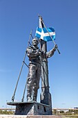 Frankreich, Pas de Calais, Calais, Statue zu Ehren der Korsaren von Calais und des berühmtesten von ihnen, Tom Souville