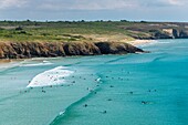 France, Finistere, Armorica Regional Natural Park, Crozon Peninsula, Crozon, Lostmarc'h beach\n