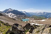 Frankreich, Hautes Alpes, Nationalpark Ecrins, Orcieres Merlette, Naturschutzgebiet des Circus des Grand Lac des Estaris