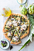 Artichoke pizza