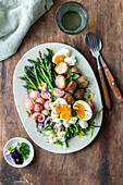 Asparagus egg salad