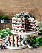 Blackberry layer cake