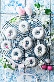 White Easter donuts