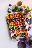 French plum tart