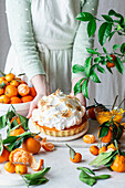 Clementinenkuchen mit Baiser