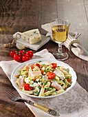 One-pot salmon pasta with gorgonzola