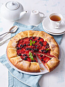 Galette with frozen fruit
