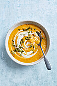 Vegan pumpkin soup from the slow cooker