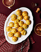 Gougères with Gruyère and caraway seeds