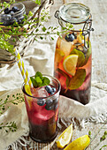 Blueberry iced tea