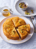 Baklava with pistachios