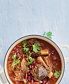 Chilli con carne made from beef ribs